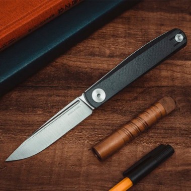 Нож складной Real Steel Gslip Black G10, клинок VG-10, 8,8см